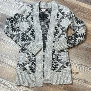 Cozy Gray Patterned Women's Sweater